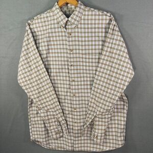 AKA Eddie Bauer Mens L/G Tall Plaid‎ Button Down Shirt Long Sleeve